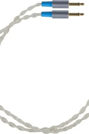 Tendance | Dekoni Audio câble audio Connecteurs 3.5mm avec câble tressé en argent Câbles casques