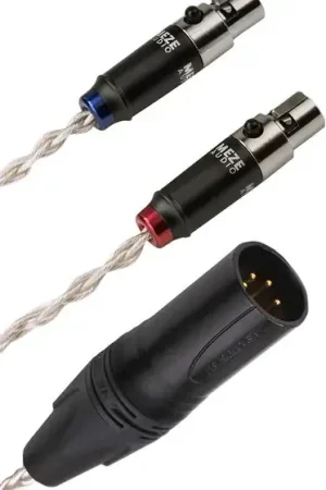 Envoi rapide | Meze Câble XLR 4 pins plaqué Argent Symétrique - longueur 2,5 m Câbles casques