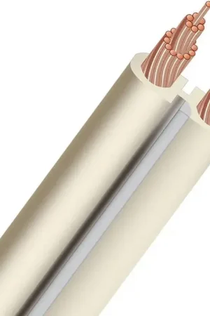 Nouveau - Audioquest G2 gaine PVC blanche (1 m) Câbles d'enceintes au mètre