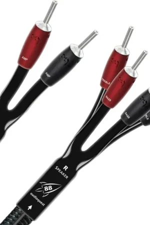 Bonne affaire - Audioquest Rocket 88 BiWire avec bananes 500 Series Silver Câbles d'enceintes prémontés