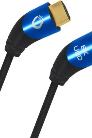 Nouveau en boutique | Oehlbach Shape Magic UHD 40 Noir (1 m) Câbles HDMI