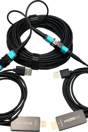 Real Cable HDMI Optique MPO 8K (5 m) Câbles HDMI - Prix réduit