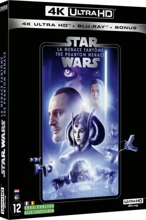 Star Wars, épisode I : La Menace fantôme (1 Blu-ray UHD 4K + 1 Blu-ray + bonus) Disques Blu-ray films - Envoi rapide