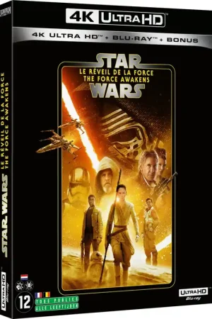 Déstockage - Star Wars, épisode VII : Le Réveil De La Force (1 Blu-ray UHD 4K + 1 Blu-ray + bonus) Disques Blu-ray films