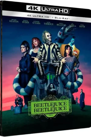 Stock presque épuisé | Beetlejuice Beetlejuice Steelbook (Blu-ray UHD 4K + Blu-ray) Disques Blu-ray films