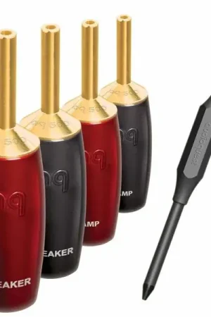 Audioquest 500 Series Gold (lot de 4) Fiches bananes et fourches | Tout nouveau