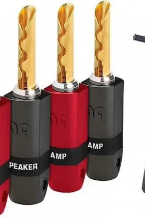 Audioquest SureGrip 300 Gold (lot de 4) Fiches bananes et fourches - Offre exceptionnelle