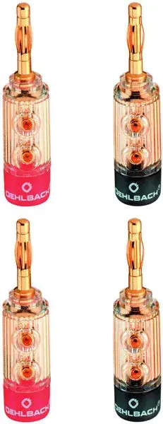 Fin de série | Oehlbach XXL Fusion Banane (lot de 4) Fiches bananes et fourches