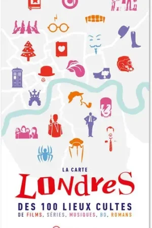 Carte de Londres des 100 lieux cultes Livres | Offre