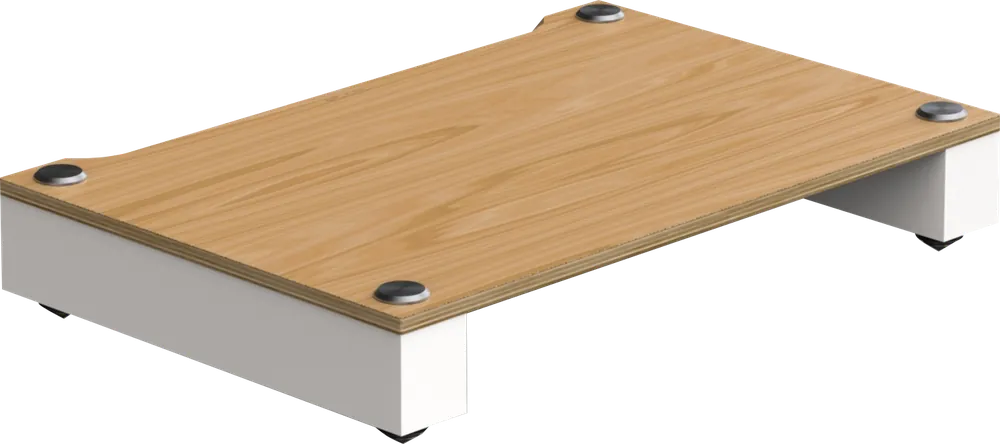 Retour gratuit | Blok Stax 2G Base Naturel & Blanc satiné Meubles hi-fi