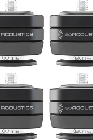 IsoAcoustics Gaia III Neo Noir (lot de 4) Absorbeurs acoustiques | Déstockage