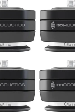 Meilleur prix - IsoAcoustics Gaia I Neo Noir (lot de 4) Absorbeurs acoustiques