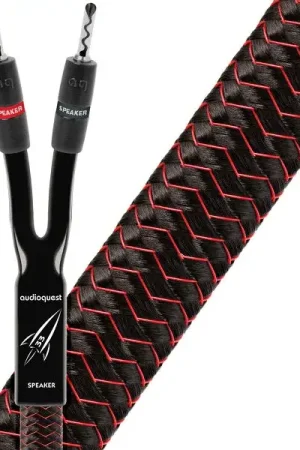 Coup de cœur des clients | Audioquest Rocket 33 avec Bananes SureGrip 300 Silver (2x1,5 m) Câbles d'enceintes prémontés