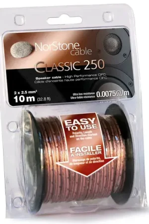 Soldes | NorStone CL250 Classic (bobine de 10 m) Câbles d'enceintes en bobine