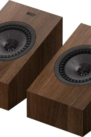 Nouveau chez nous | KEF Q8 Meta Noyer (la paire) Enceintes Atmos