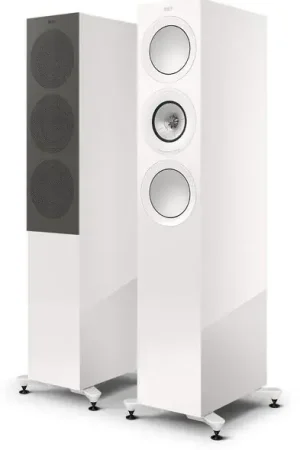 Premium | KEF R7 Meta Blanc laqué (la paire) Enceintes colonne