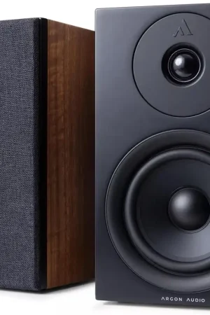 Offre limitée - Argon Audio Forus 5 Noyer (la paire) Enceintes bibliothèque