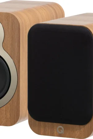 Réduction spéciale - Q Acoustics 3020C Chêne clair (la paire) Enceintes bibliothèque
