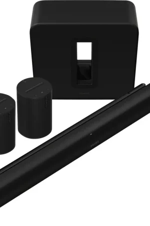 Prix spécial | Sonos Arc Ultra 5.1 Noir (1 Sonos Arc Ultra, 2 Sonos Era 100 et 1 Sonos Sub) Home-cinéma sans fil