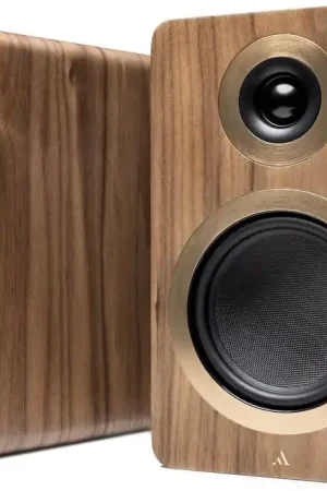 Bien noté | Argon Audio Forte A5 WiFi Noyer (la paire) Enceintes sans fil hi-fi