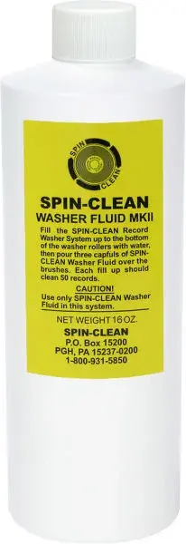 Stock limité | Spin Clean Washer Fluid 16 oz Produits d'entretien vinyles
