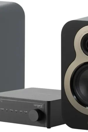 Remise supplémentaire | Tangent Ampster BT III + Q Acoustics 3010C Noir mat (la paire) Chaînes hi-fi composées