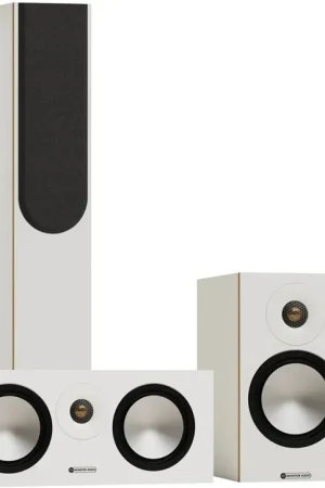 Tout nouveau | Monitor Audio Bronze 300 7G 5.0 Blanc Packs enceintes grand spectacle