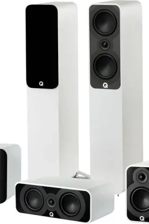 Q Acoustics 5040 Cinema Pack 5.0 Blanc mat Packs enceintes grand spectacle | Premium