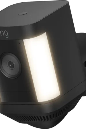 Ring Spotlight Cam Plus Battery sans-fil Noir Caméra de surveillance | Qualité supérieure