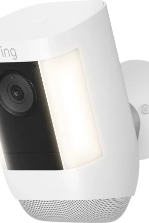 Ring Spotlight Cam Pro Battery sans-fil Blanc Caméra de surveillance | Plus que quelques pièces