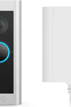 Ring Video Doorbell Pro 2 Nickel Satiné (filaire) + Adaptateur Sonnette connectée | Aujourd'hui seulement