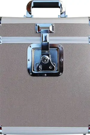 Rock on Wall Flight Case 25 LP Silver Étuis et protections - Achetez dès maintenant