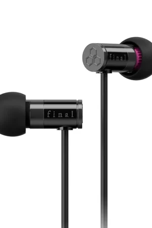 Final E1000 Noir Écouteurs intra-auriculaires | Direct usine