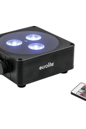 Stock limité | EUROLITE AKKU Flat Light 3 noir