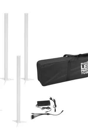 Derniers exemplaires - EUROLITE set 6x AKKU LED Party Tube IR + alimentation de charge + sac souple