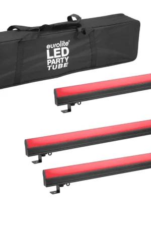 Dernier arrivage - EUROLITE Set 3x AKKU PT-100/32 Pixel DMX Tube + Soft Bag