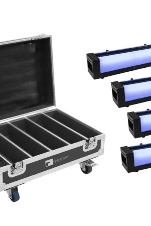 Tout juste ajouté | EUROLITE Jeu 4 x AKKU Bar-6 Glow QCL + mallette à fonction de charge