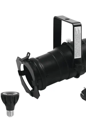 Réduction spéciale | EUROLITE Jeu PAR-20 Spot noir + PAR-20 230 V COB 6W E-27 LED 1800-3000 K dim2warm