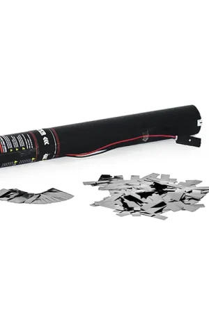 Prix promo - TCM FX Canon à confettis électrique 50 cm, argent