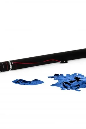 TCM FX Canon à confettis électrique 80 cm, bleu métallique | Achetez maintenant