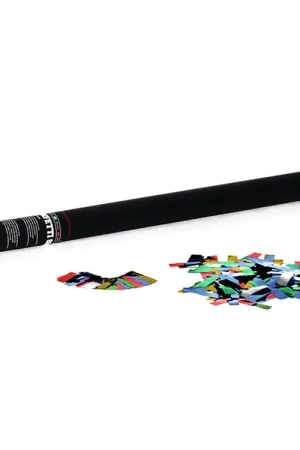 Excellente qualité | TCM FX Canon à confettis 80 cm, multicolore métallique