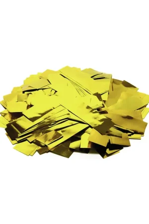 Bon plan - TCM FX Confettis métallisés rectangulaires 55 x 18 mm, or, 1 kg