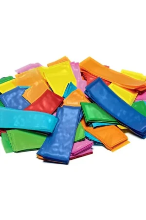 Prix usine - TCM FX Confettis métallisés rectangulaires 55 x 18 mm, multicolore, 1 kg