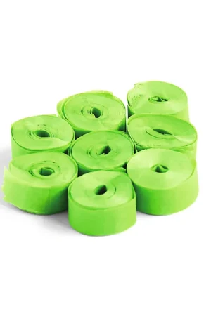 TCM FX Serpentins Slowfall 5 m x 0,85 cm, vert clair, 100x | Qualité professionnelle