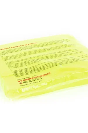 À ne pas manquer | TCM FX Confettis Slowfall rectangulaires 55 x 18 mm, jaune néon, UV, 1 kg
