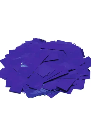 TCM FX Confettis métallisés rectangulaires 55 x 18 mm, bleu, 1 kg - Coup de cœur