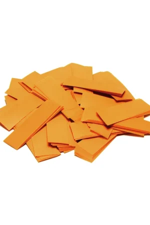 TCM FX Confettis Slowfall rectangulaires 55 x 18 mm, orange, 1 kg | Dernière chance