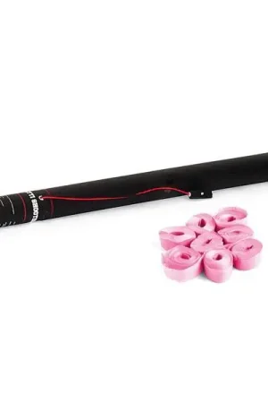 Stock presque épuisé - TCM FX Canon à serpentins électrique 80 cm, rose