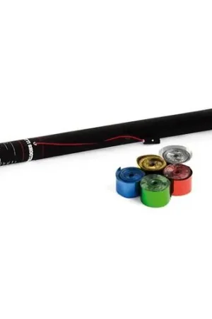 Promotion - TCM FX Canon à serpentins électrique 80 cm, multicolore métallique