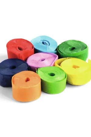 TCM FX Serpentins Slowfall 5 m x 0,85 cm, multicolore, 100x - Liquidation